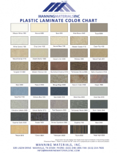 plastic laminate color chart manning materials inc wilsonart laminate color chart