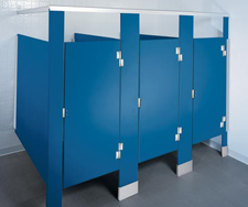 Shower Stalls - HDPE Solid Plastic - Partition Plus