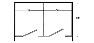 toilet-partition-pricing2 Metal Floor mounted Overhead Braced Between Wall Two