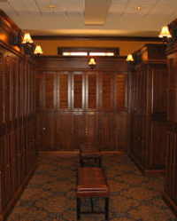 Louvered Wood Lockers